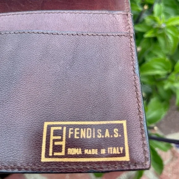 VINTAGE FENDI Logo Wallet Made in Italy - Picture 4 of 6